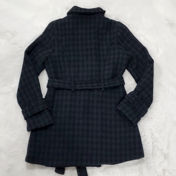 Thick wool pea coat navy and black trench military style - Picture 8 of 9